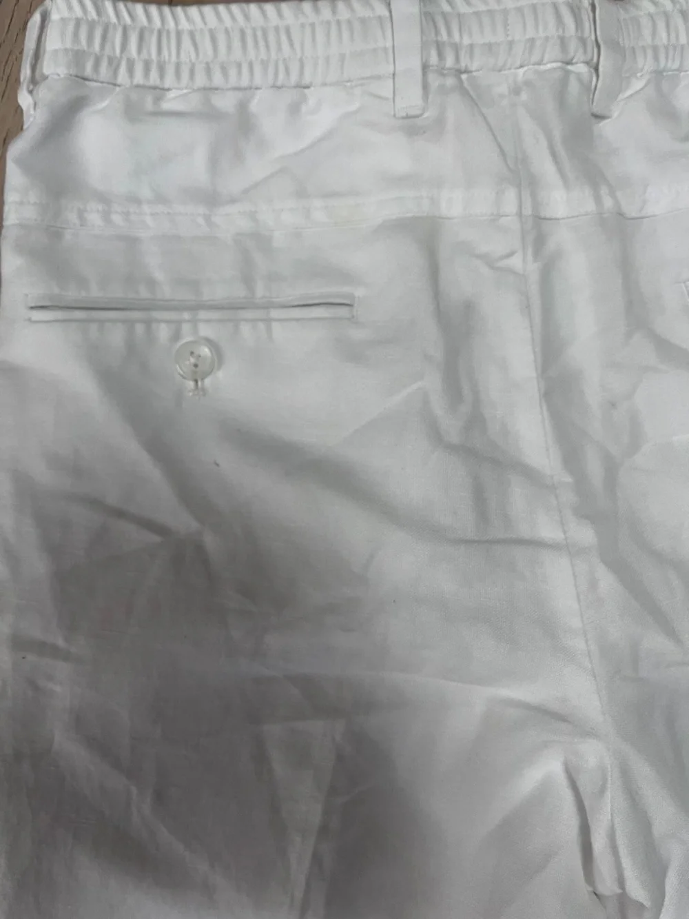 J Crew Murano Lucas Fit Pants Mens 39x30 White  Baird McNutt Irish Linen Blend